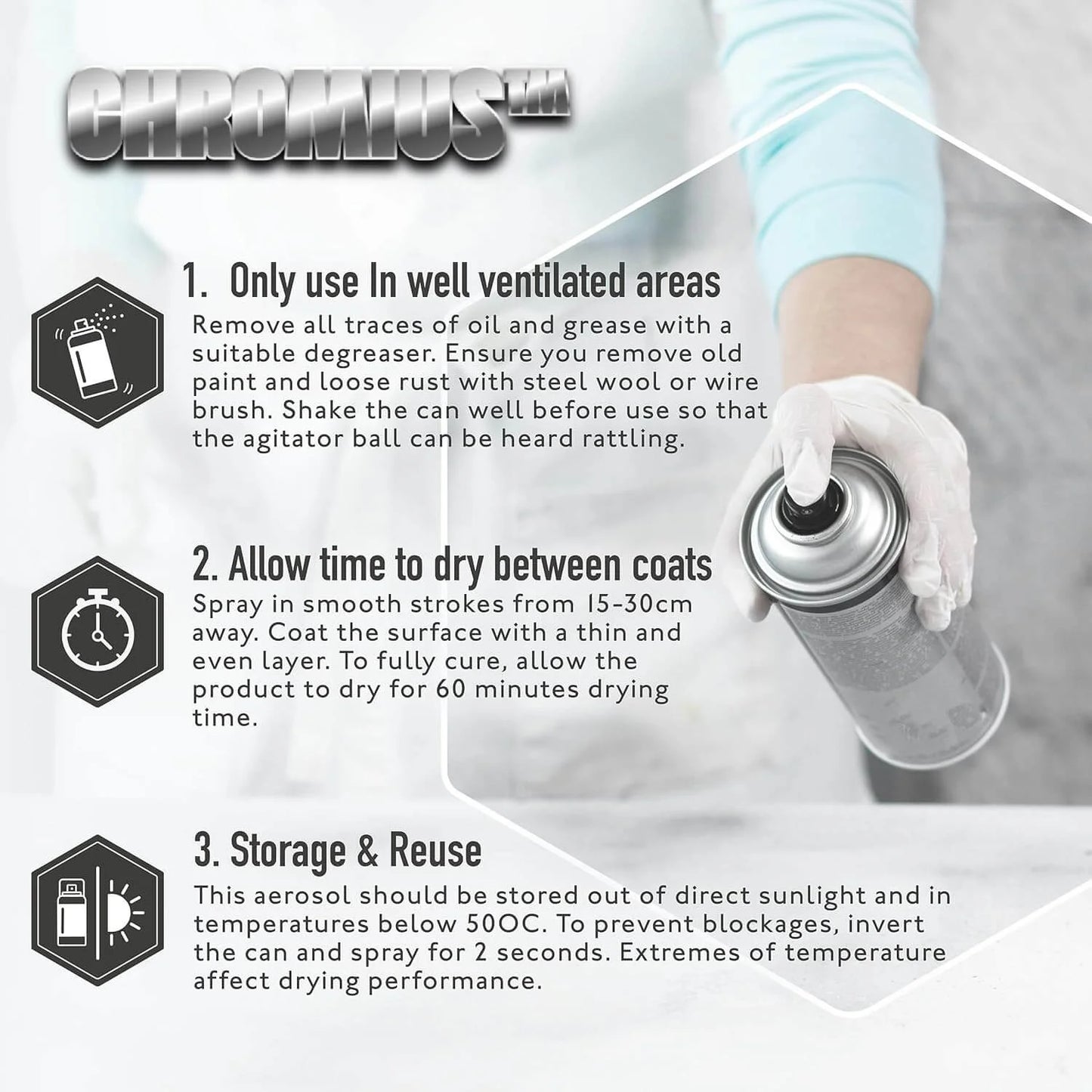 CHROMIUS™ chrome spray paint