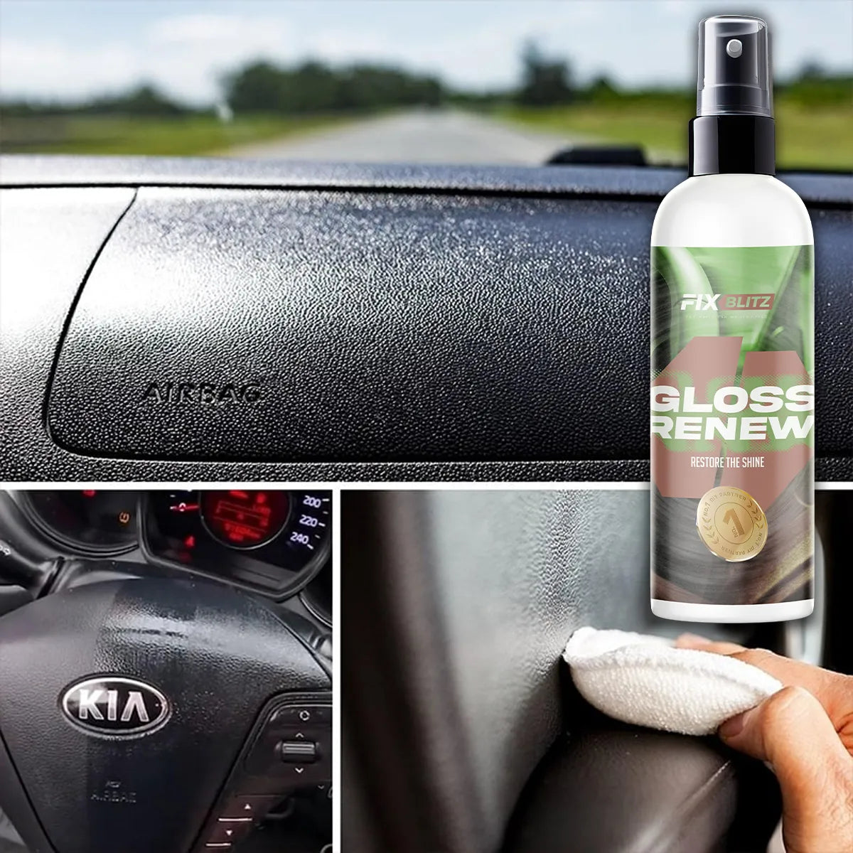 Interior Car Restoration Product Gloss Renew