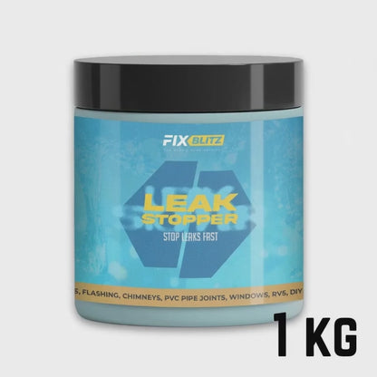 How to use FixBlitz Leak Stopper Clear Waterproof Sealant, 1 kg